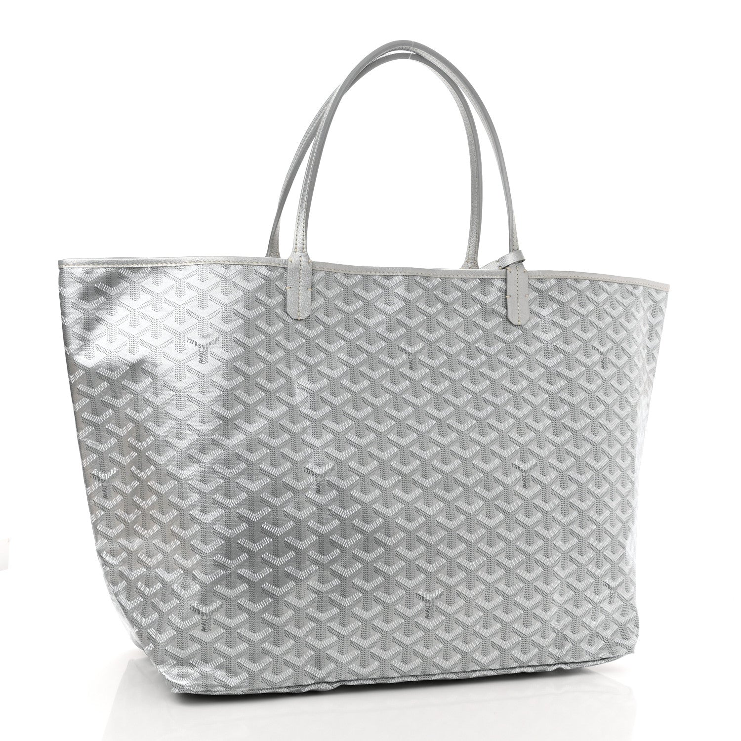Goyard Goyardine Precious Metals Saint Louis GM Silver 3 of 10
