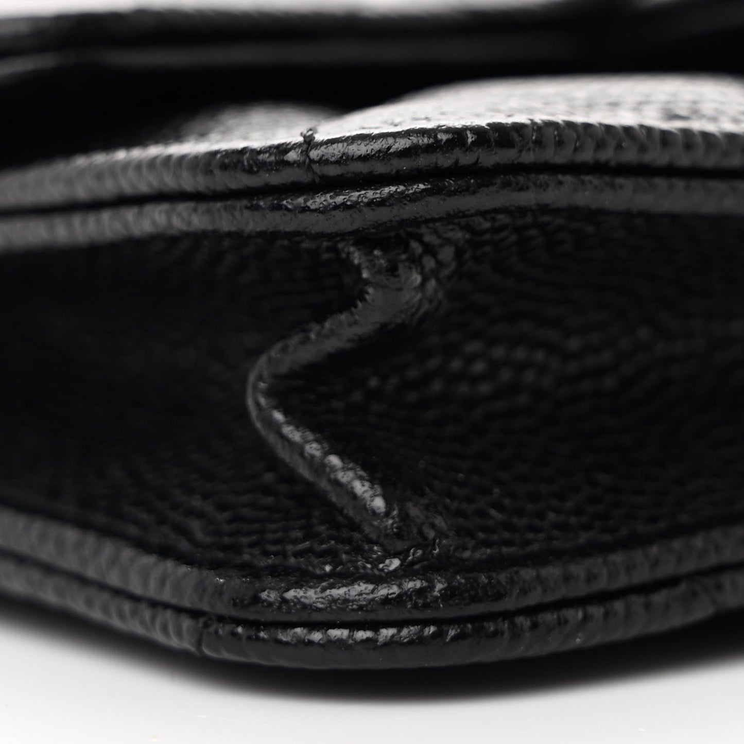 Caviar Quilted Mini Chain Bag Black