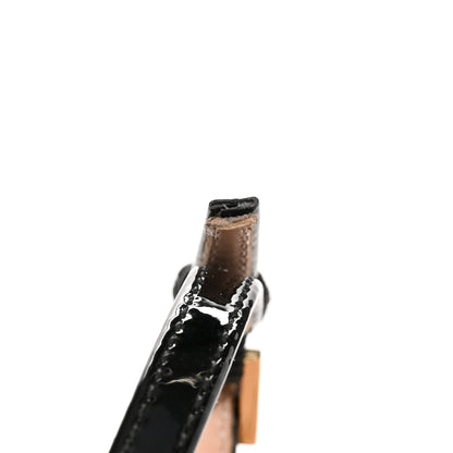 Louis Vuitton Patent Calfskin Blossom Sandals 39 Black 9 of 10