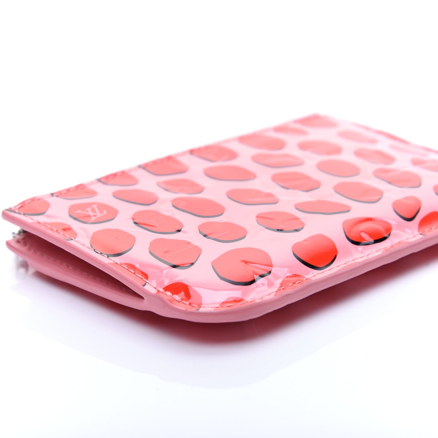 Louis Vuitton Vernis Jungle Dots Key Pouch Sugar Pink Poppy 6 of 10