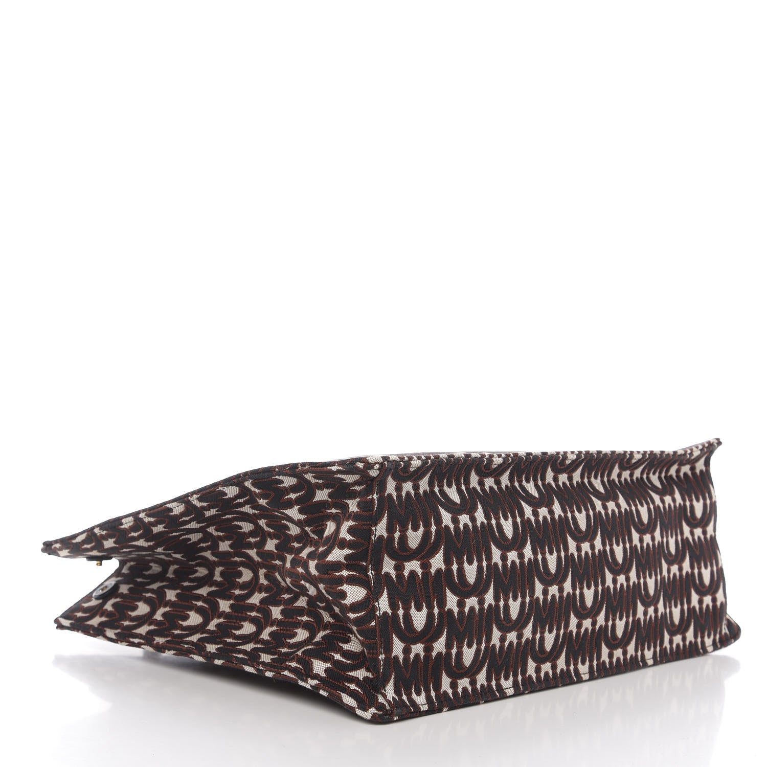 Miu Miu Jacquard Madras Logo Tote Black 3 of 8