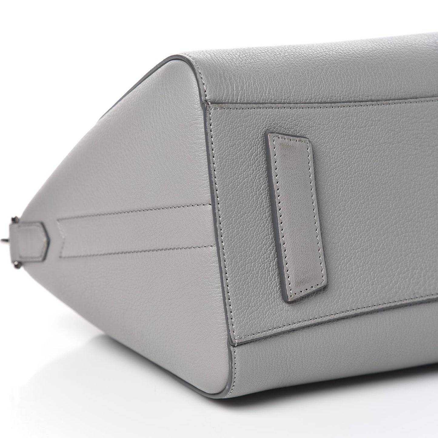 Sugar Goatskin Small Antigona Pearl Grey