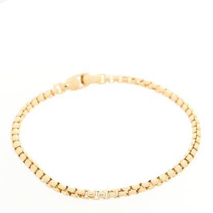 David Yurman 18K Yellow Gold 3.4mm Box Chain Bracelet 1 of 3
