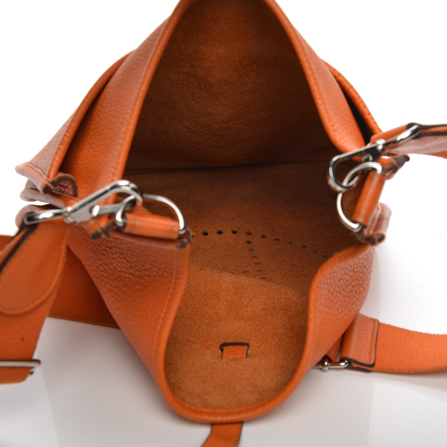 Hermes Taurillon Clemence Evelyne III PM Orange 6 of 9
