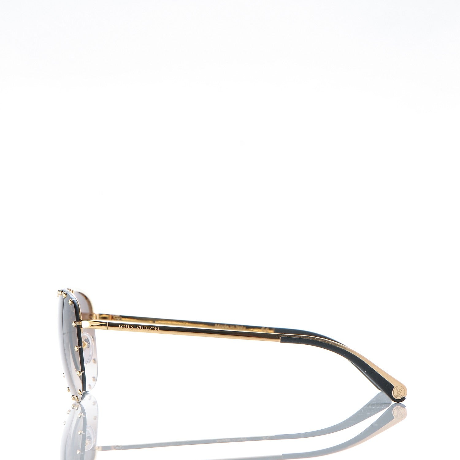 Louis Vuitton The Party Aviator Gradient Sunglasses Z0914U Brown 3 of 7