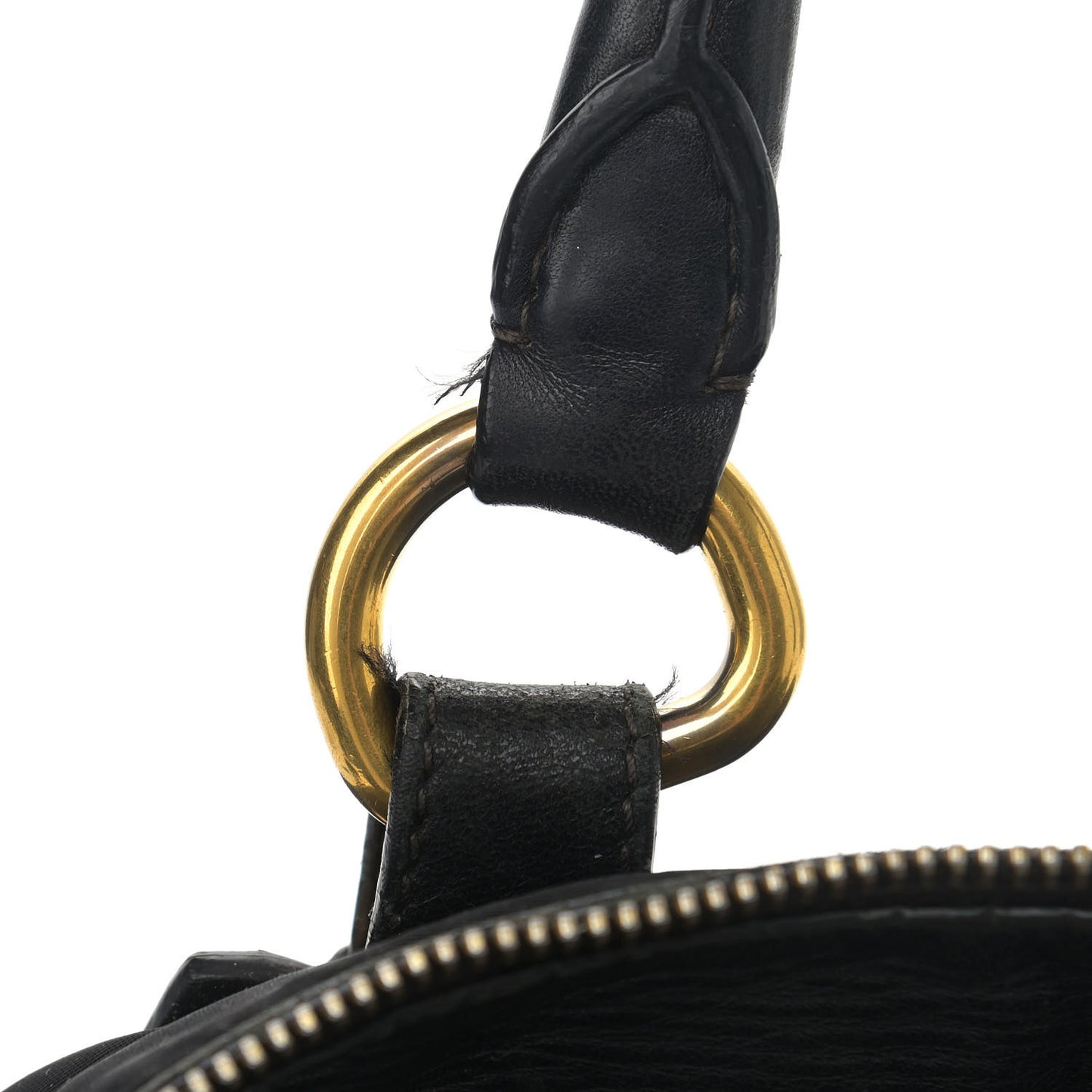 Tessuto Nylon Jacquard Logo Tote Black