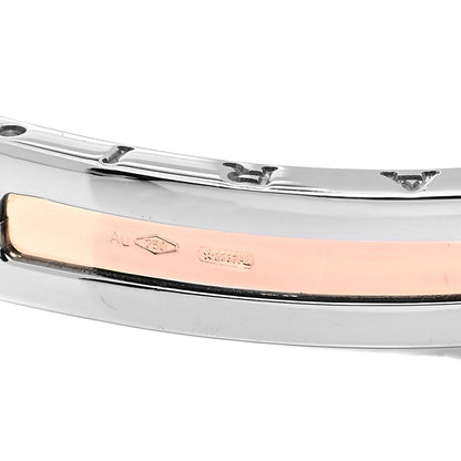 Bulgari 18K Rose Gold Stainless Steel B.Zero1 Cuff Bracelet S 5 of 5