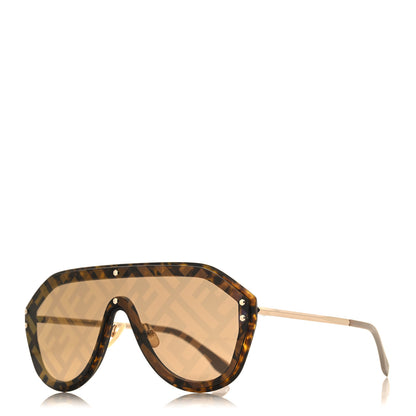 Fendi FF Fabulous Shield Sunglasses FF M0039/G/S Brown 1 of 7