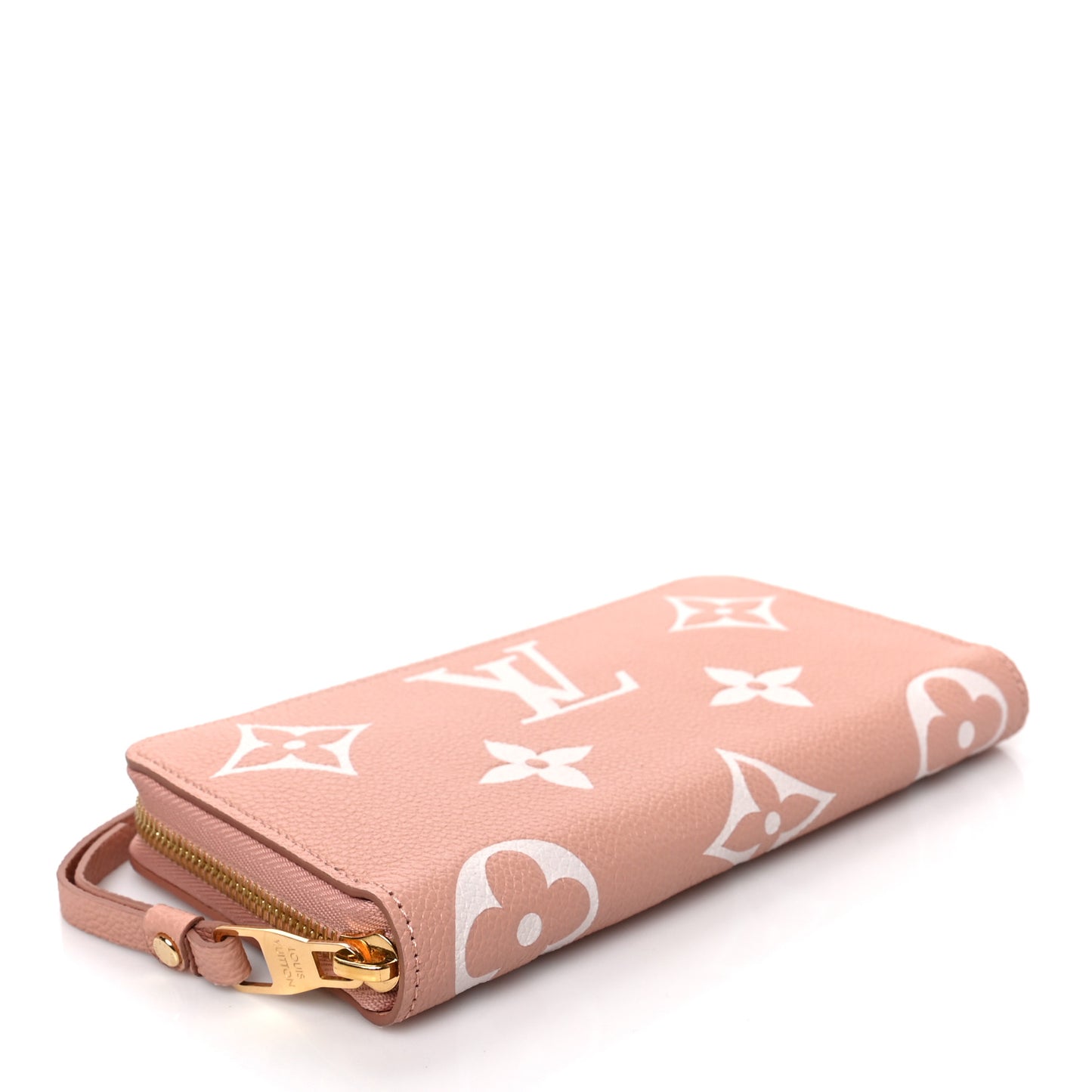 Empreinte Monogram Giant Zippy Wallet Rose Trianon Creme