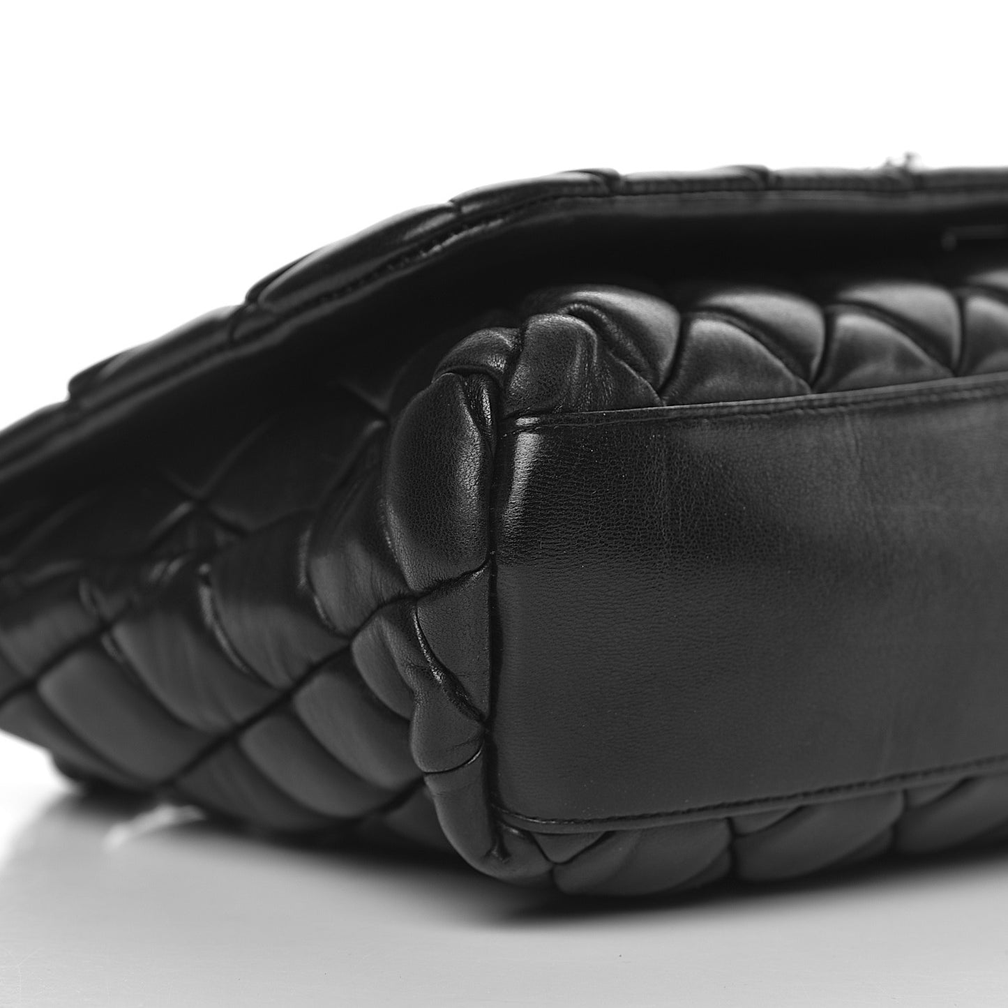 Lambskin Large New Bubble Flap Black