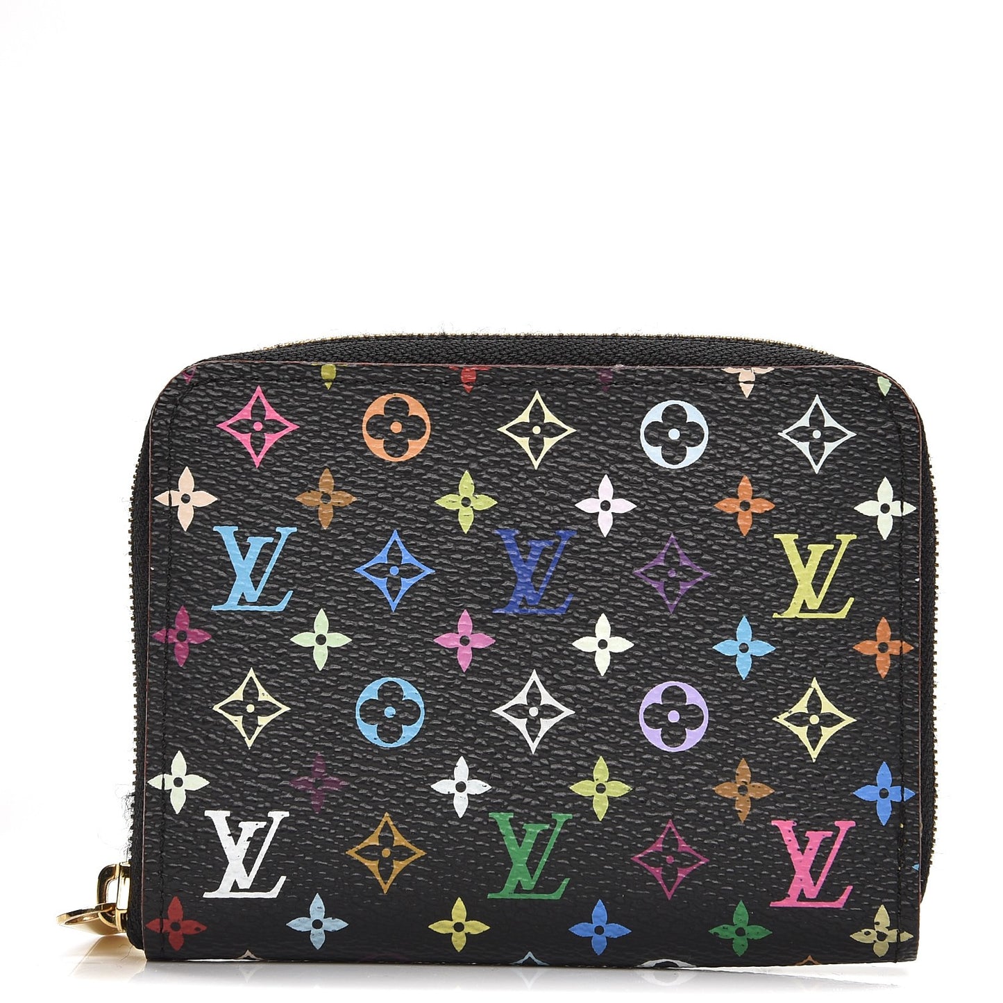 Monogram Multicolor Zippy Coin Purse Black
