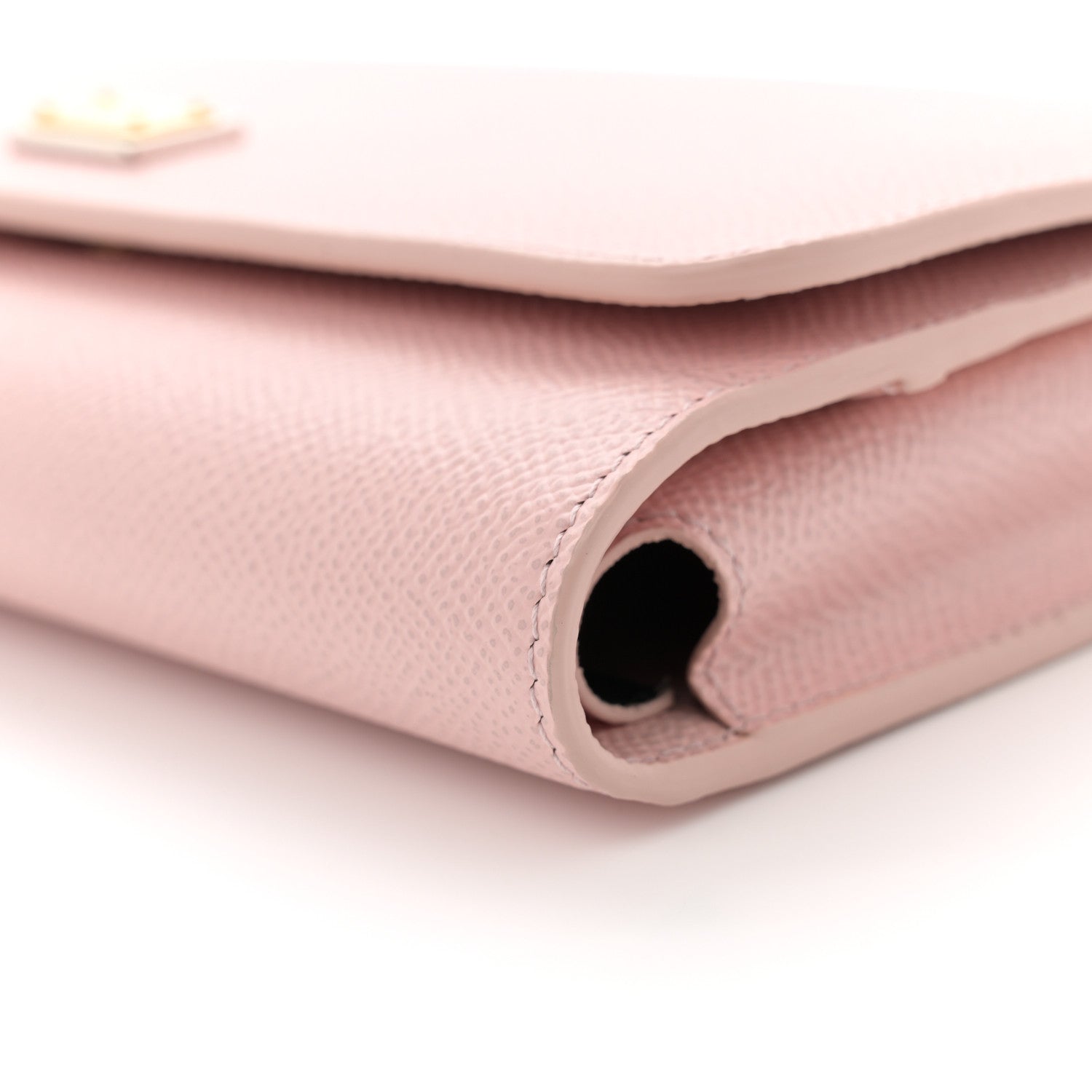 Dolce & Gabbana Dauphine Gloss Chain Strap Phone Bag Cipria 9 of 13