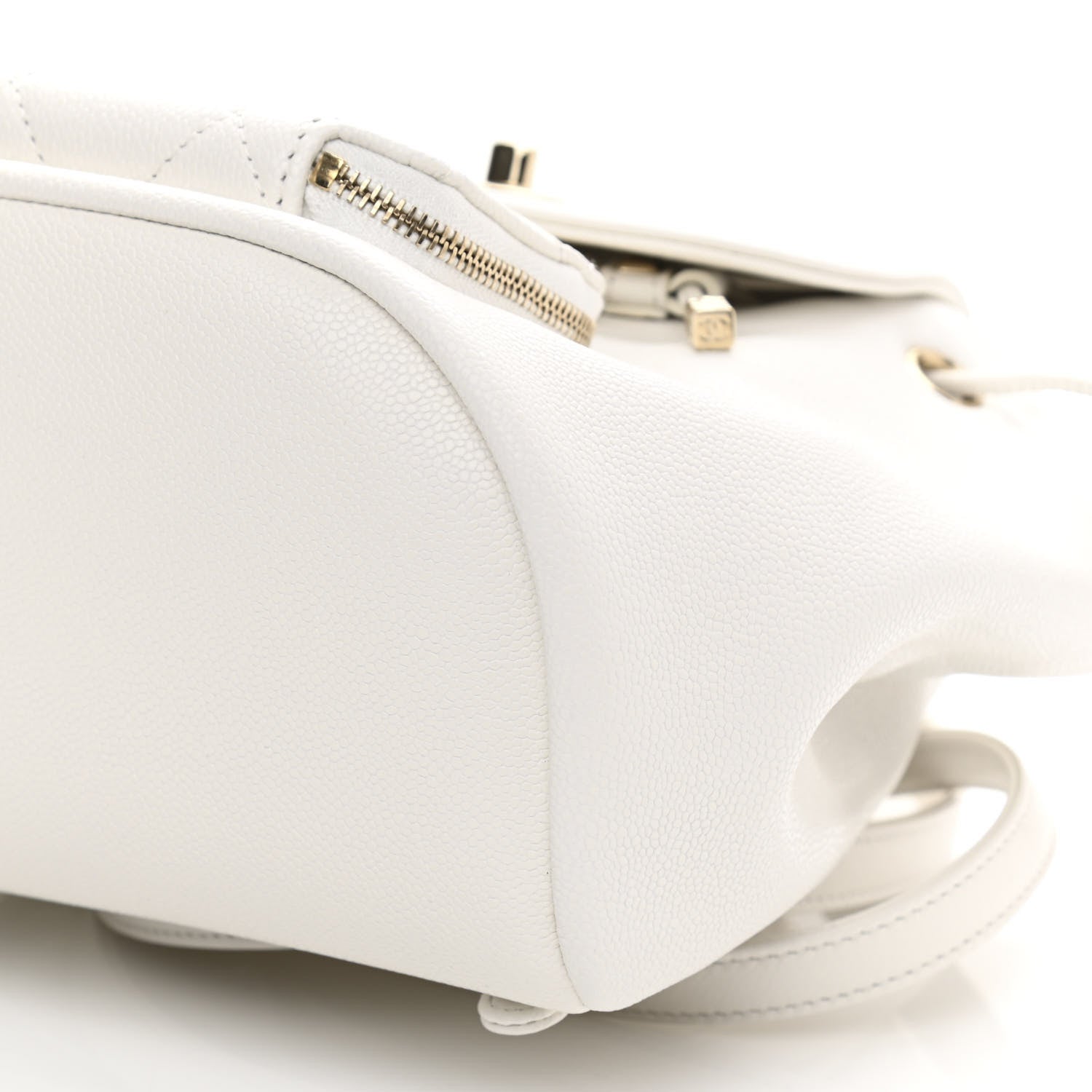 Chanel Caviar Quilted Mini Business Affinity Backpack White 9 of 10