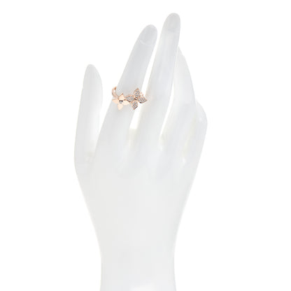Louis Vuitton 18K Pink Gold Diamond Star Blossom Ring 52 6 2 of 7