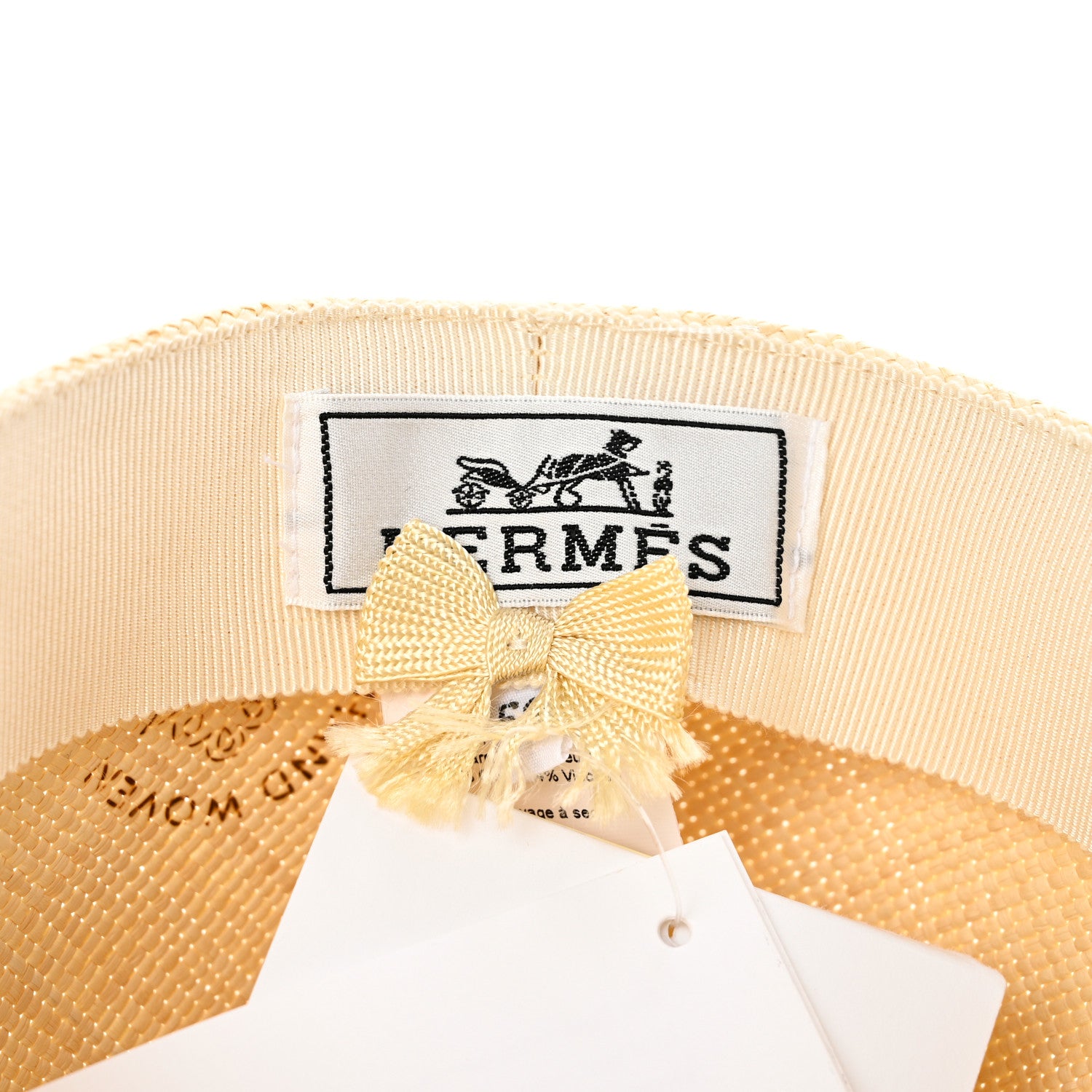 Hermes Panama Straw Mens Riley Cap 58 Naturel 8 of 9