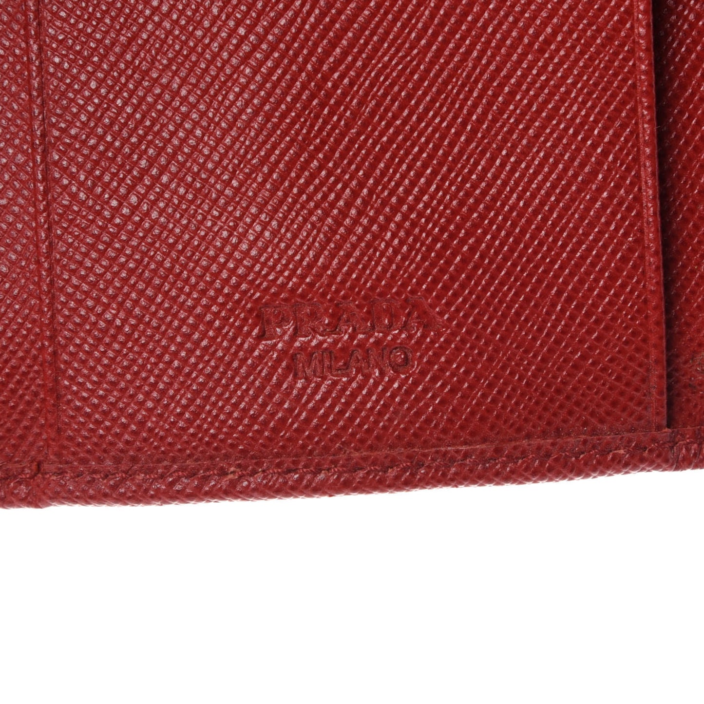 Saffiano Metal 6 Key Holder Fuoco