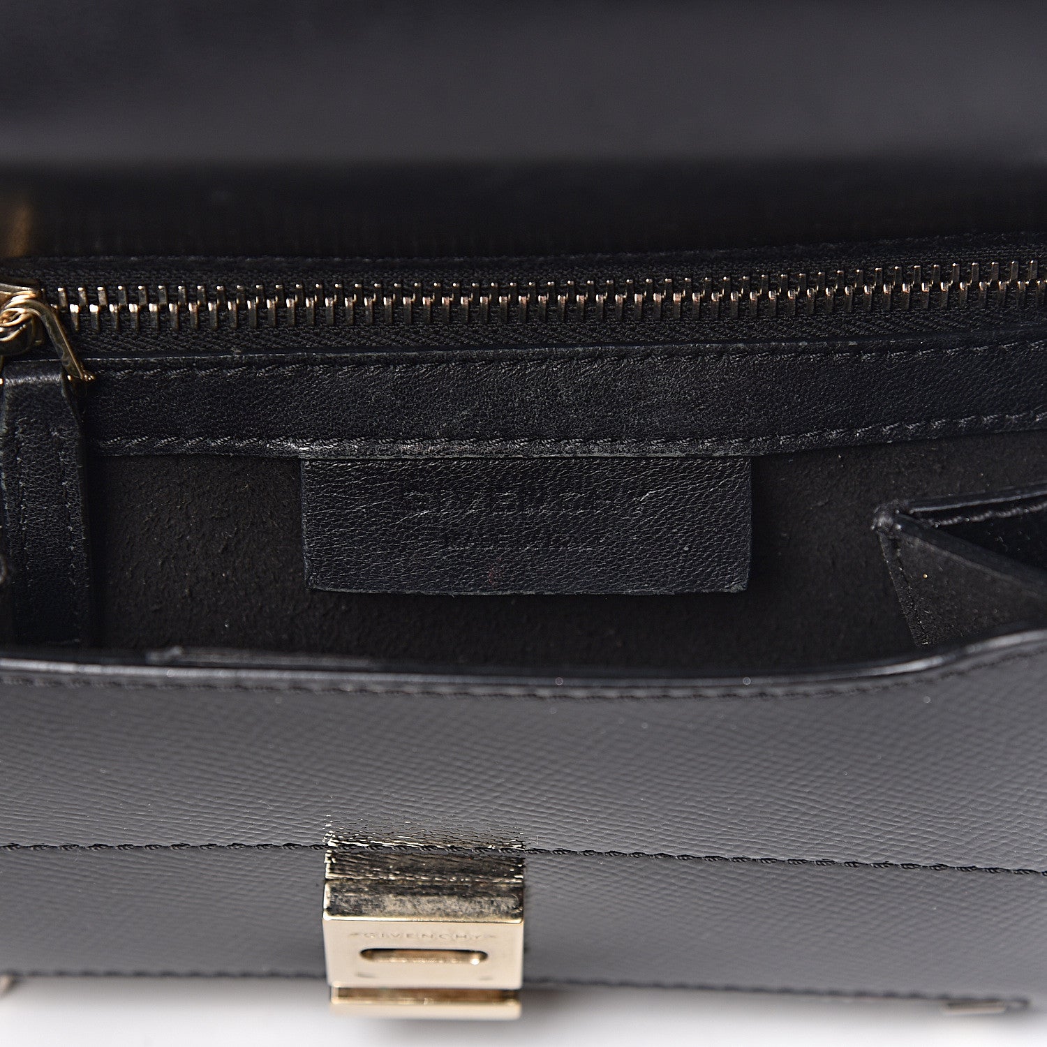 Givenchy Textured Patent Calfskin Mini Pandora Box Crossbody Bag Black 6 of 18