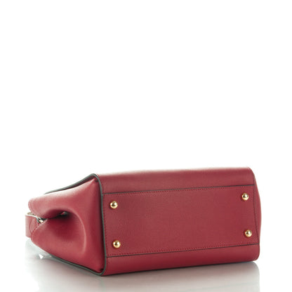 Burberry Soft Grain Medium Buckle Tote Parade Red 4 of 8