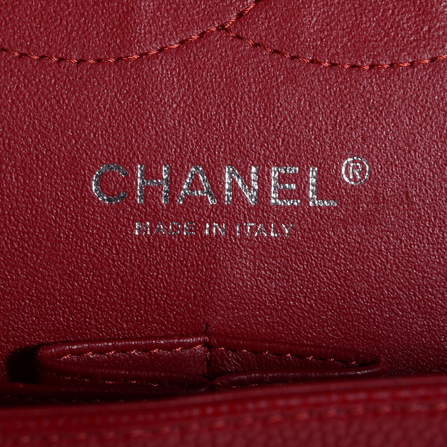 Caviar Quilted Jumbo Double Flap Red