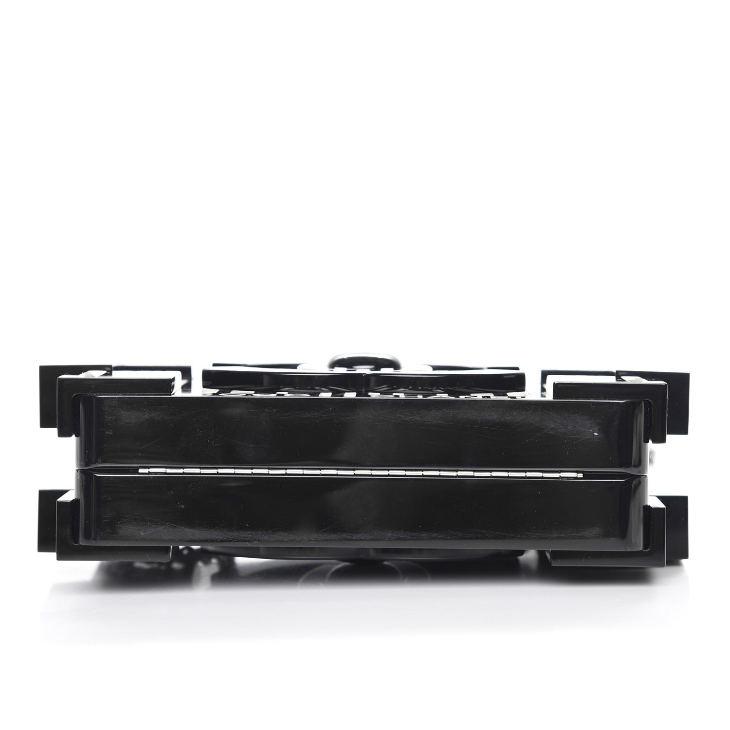 Chanel Plexiglass Barcode Boy Brick Lego Clutch Black 7 of 10