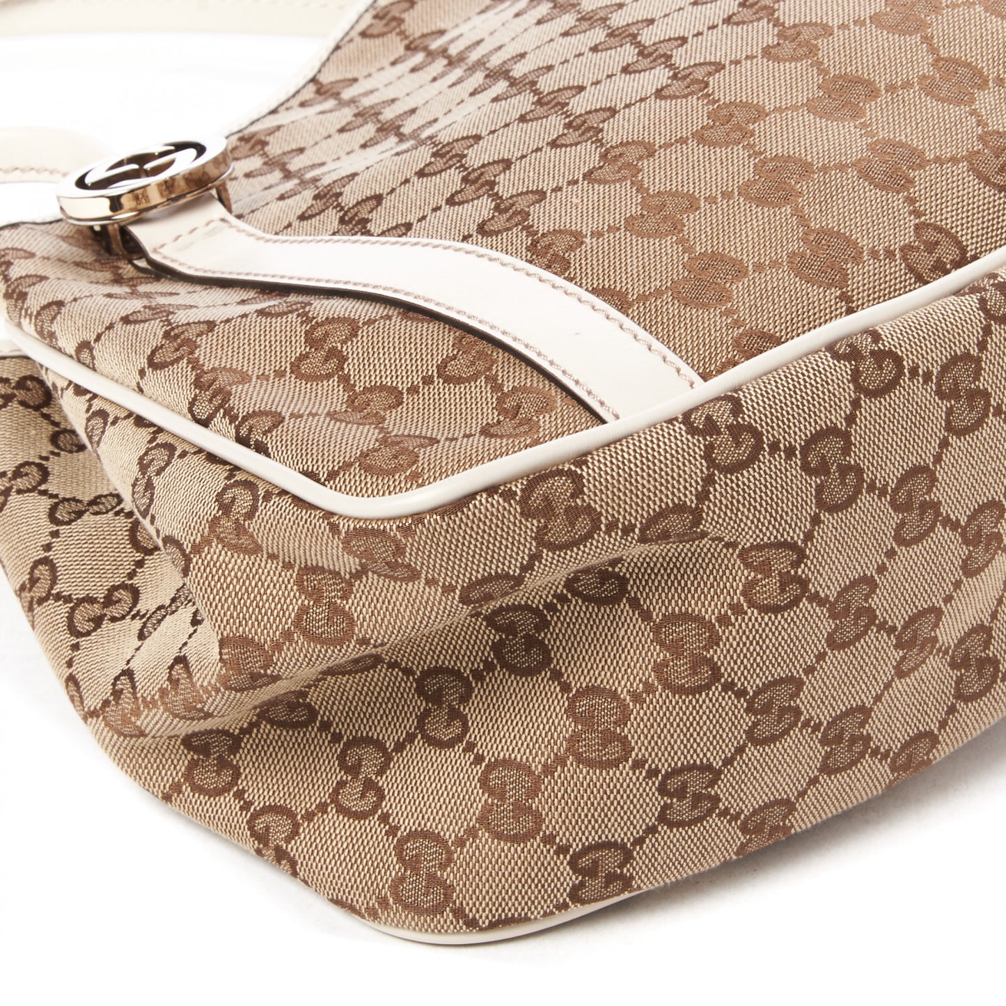 Monogram Medium GG Twins Shoulder Bag Off White