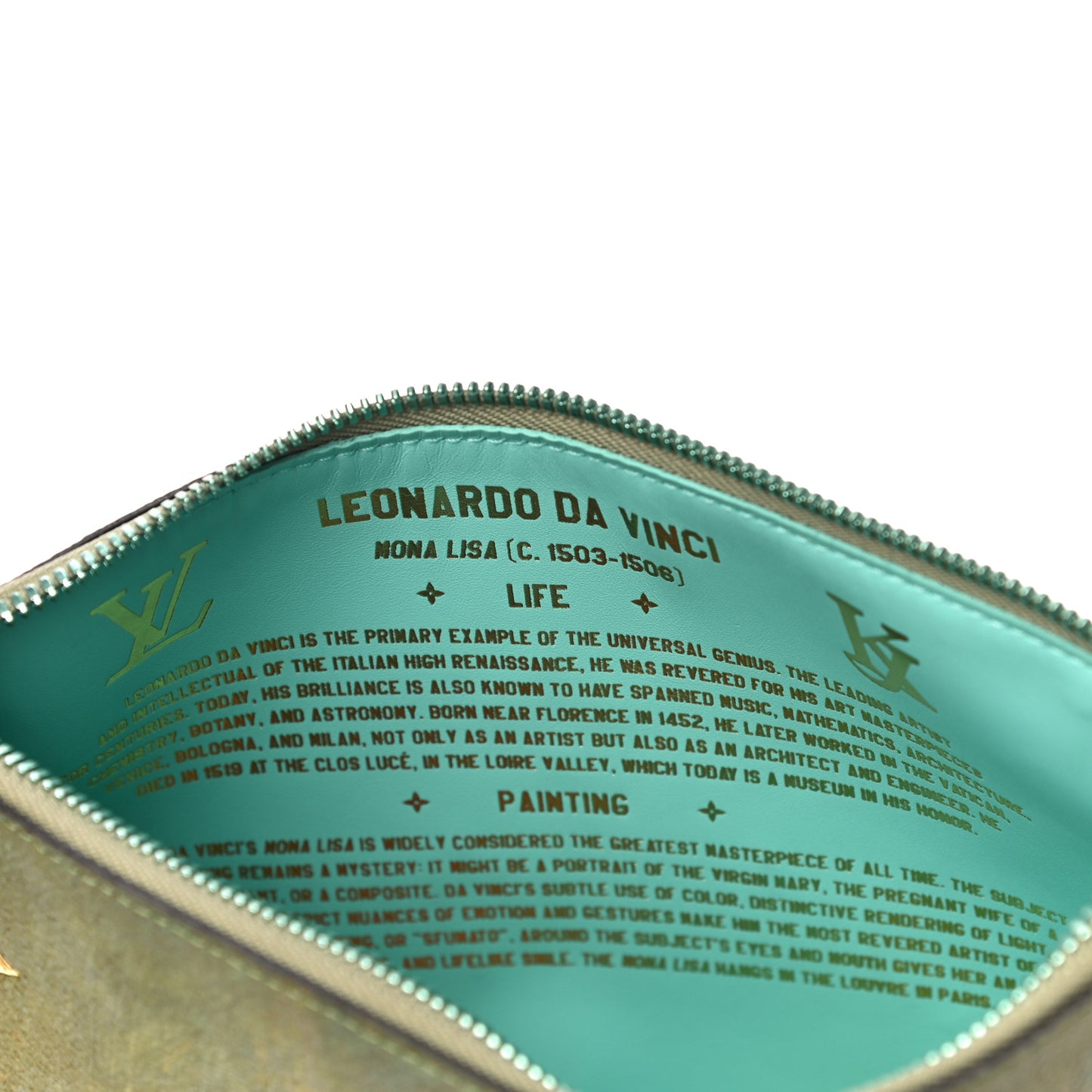 Masters Da Vinci Pochette Clutch Vert D’eau