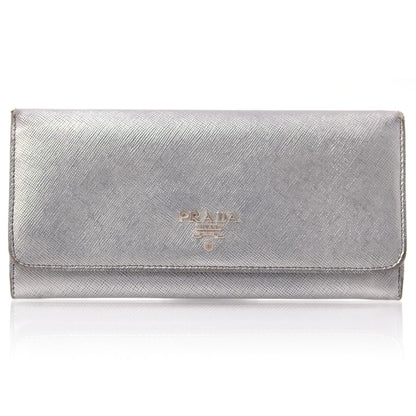 Prada Saffiano Continental Flap Wallet 1 of 7