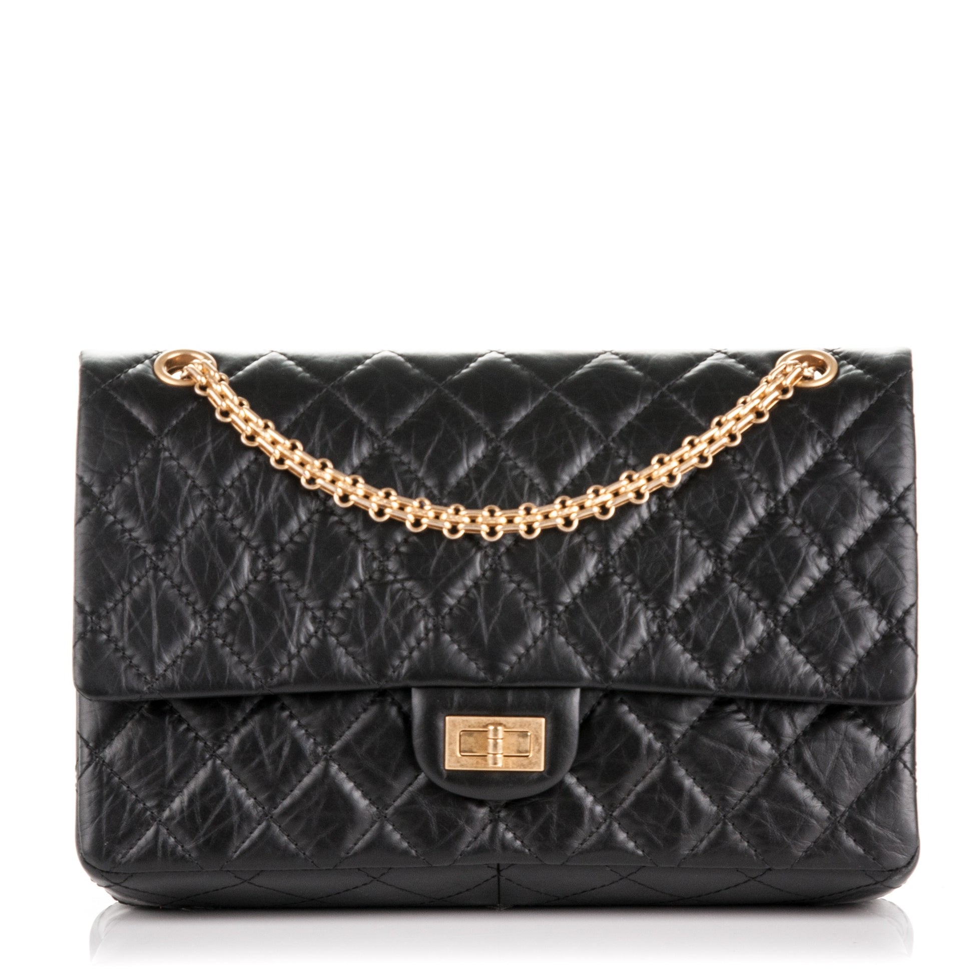 Chanel Aged Calfskin Quilted 2.55 Reissue 226 Flap Black 1 of 8