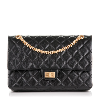 Chanel Aged Calfskin Quilted 2.55 Reissue 226 Flap Black 1 of 8