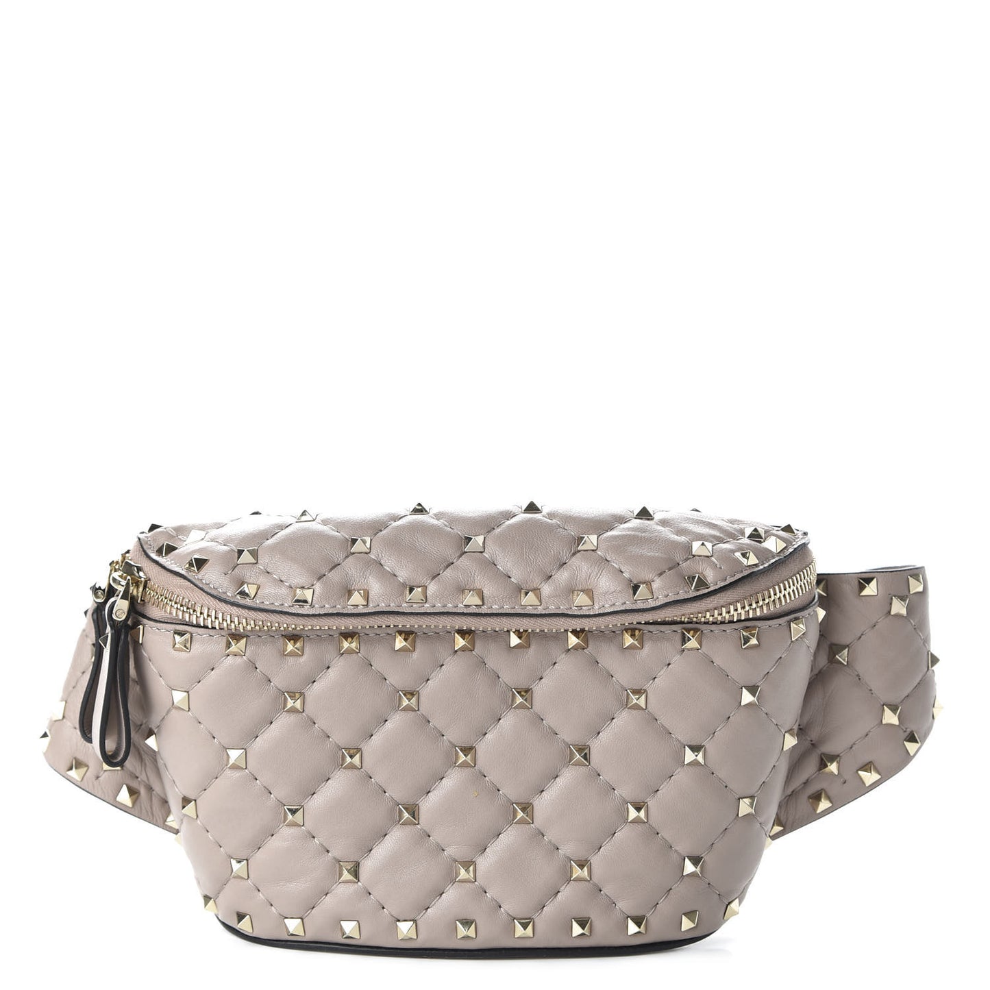 Nappa Rockstud Spike Belt Bag 85 Poudre