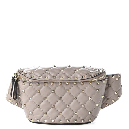 Valentino Garavani Nappa Rockstud Spike Belt Bag 85 Poudre 1 of 9