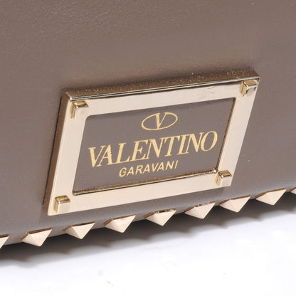 Valentino Garavani Vitello Medium Rockstud Tote Brun 4 of 8