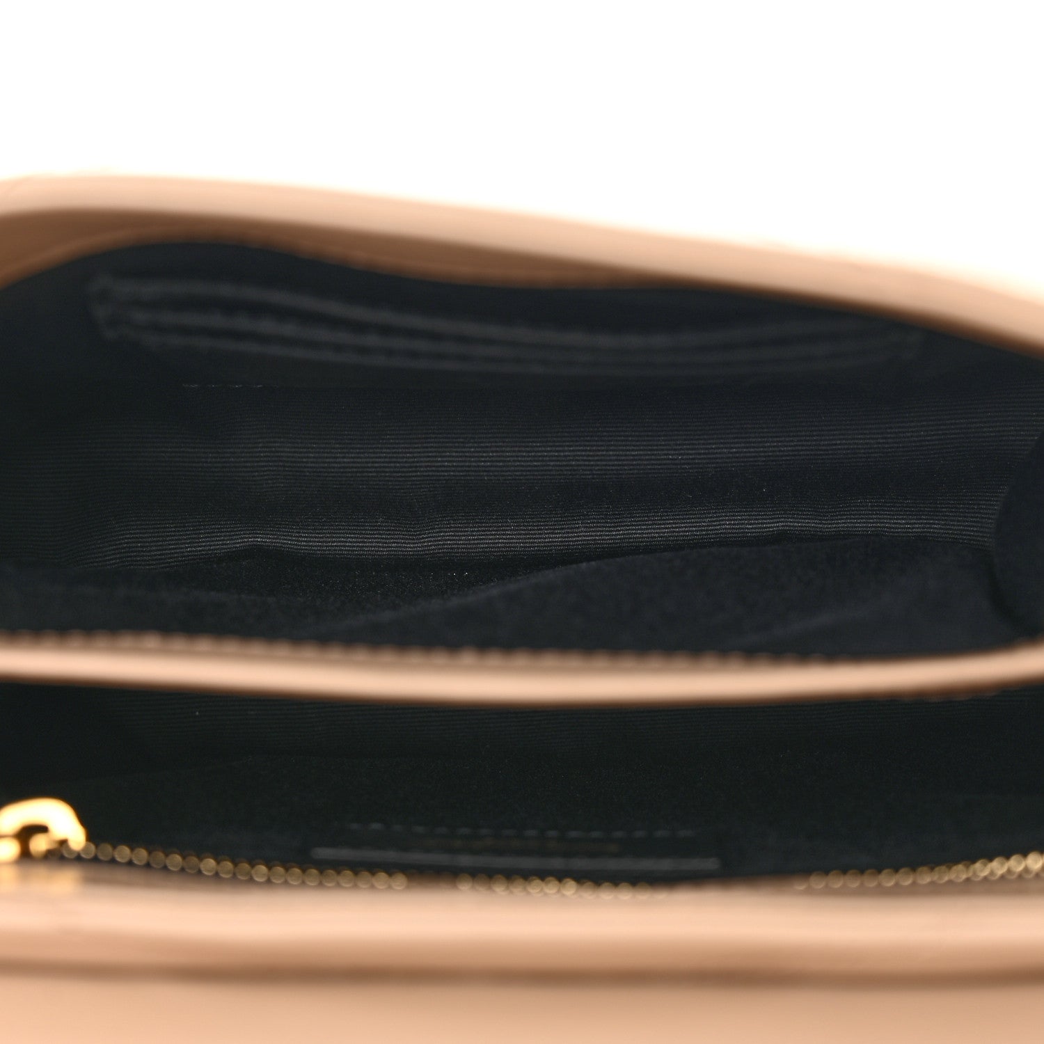Saint Laurent Calfskin Y Quilted Monogram Toy Loulou Crossbody Bag Dark Beige 5 of 12