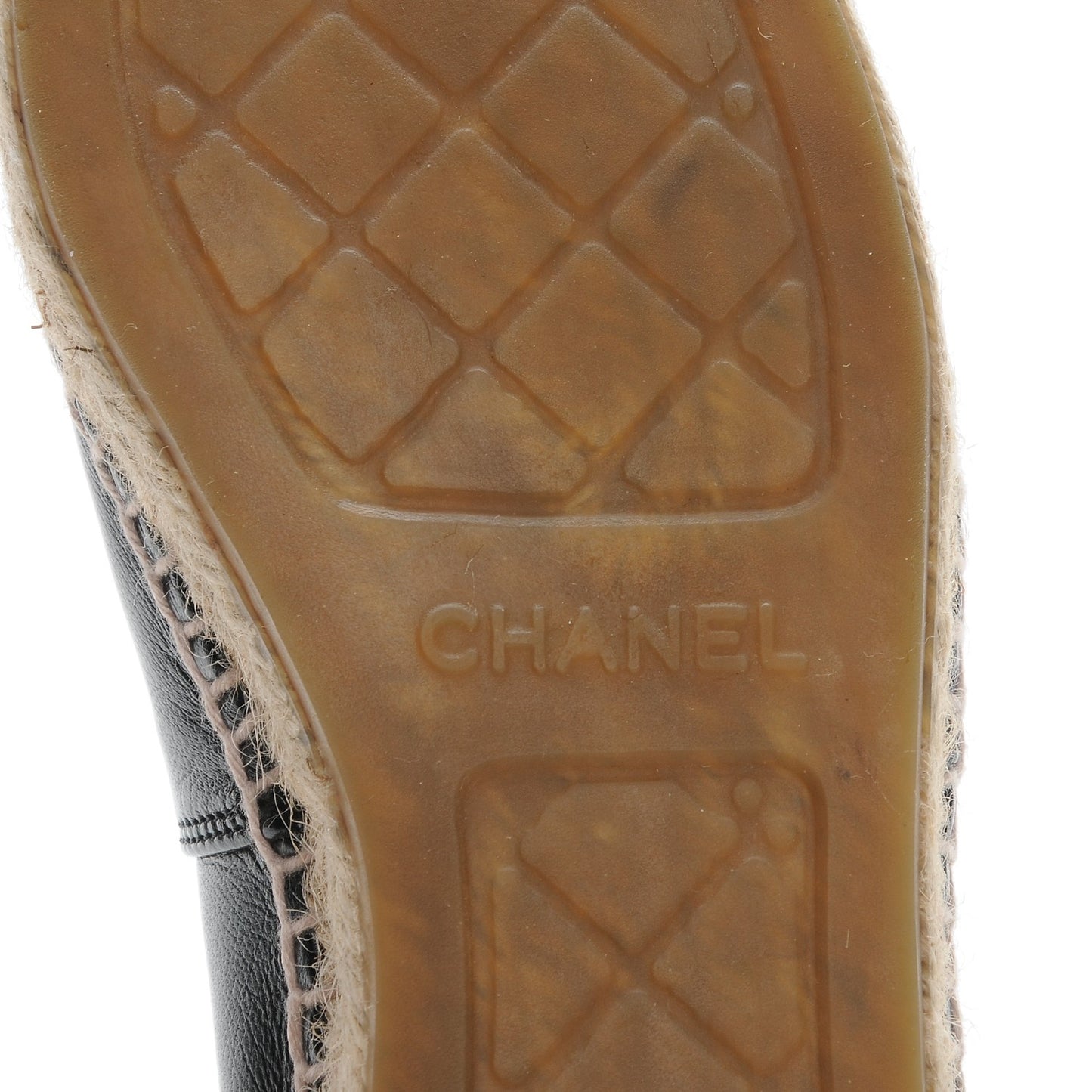 Lambskin CC Espadrilles 37 Black