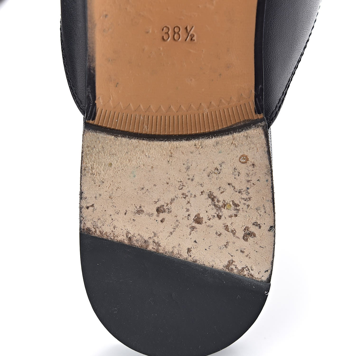 Gucci Calfskin Womens Princetown Slippers 38.5 Black 10 of 13