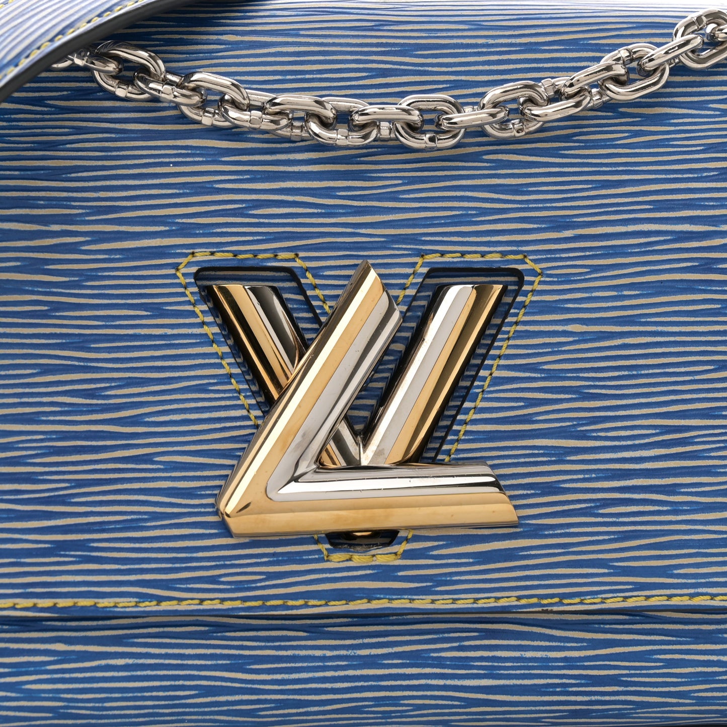LOUIS VUITTON Epi Twist Shoulder Bag PM Denim Light