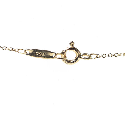 Tiffany 18K Yellow Gold Platinum Diamond .15ct Etoile Circle Pendant Necklace 5 of 6