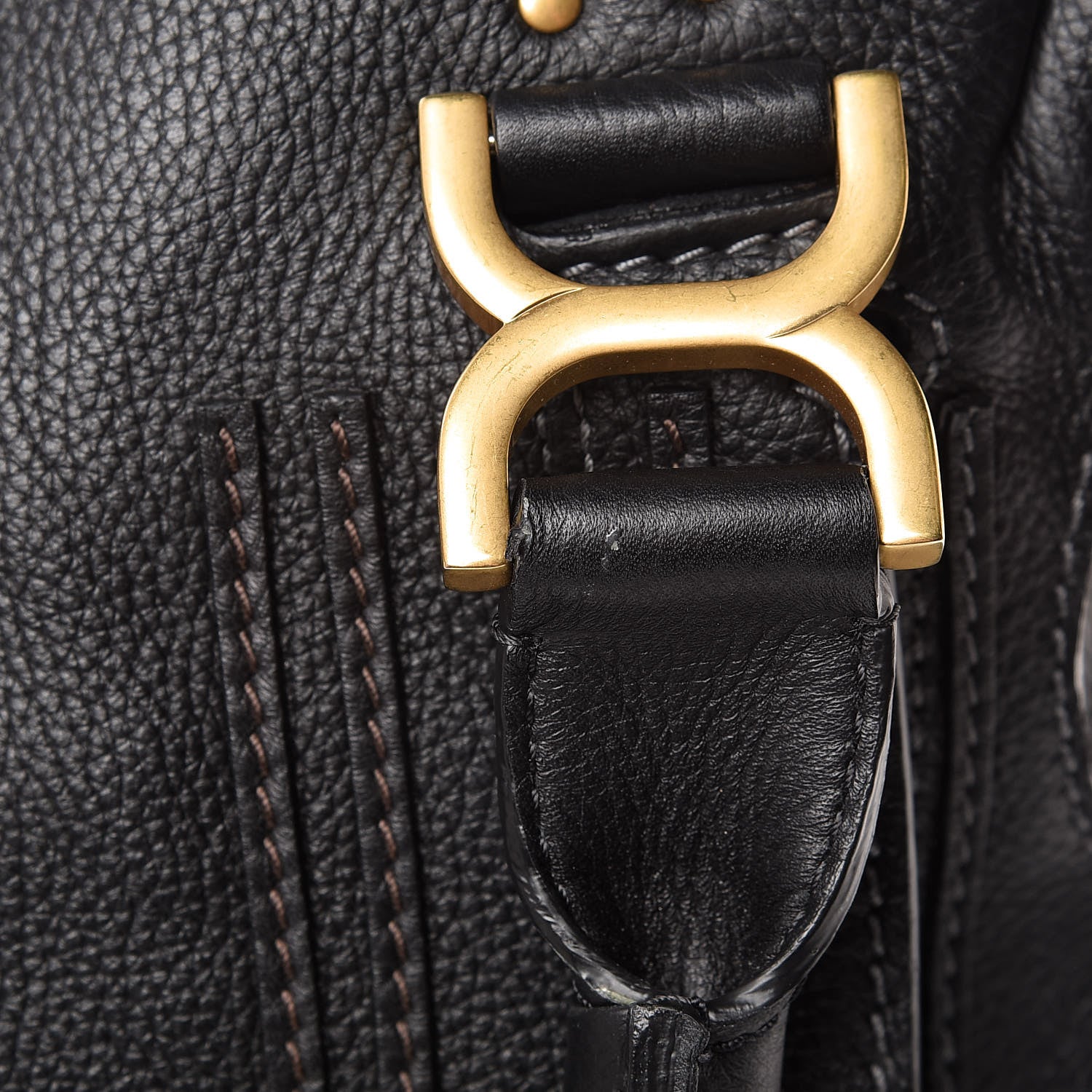 Chloe Calfskin Medium Marcie Satchel Black 12 of 13