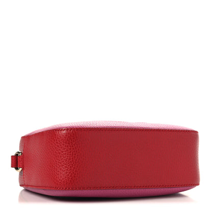 Gucci Dollar Calfskin Bi-Color Small Soho Disco Bag New Rosette Hibiscus Red 4 of 10
