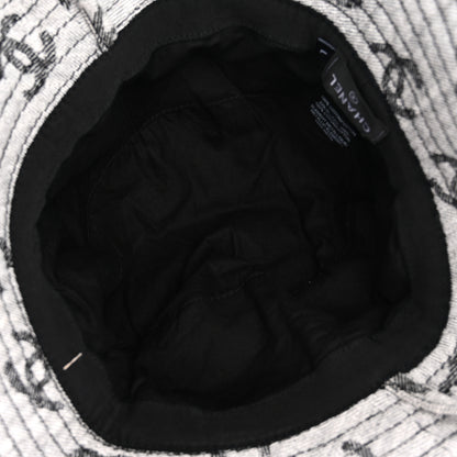 Chanel Denim CC Bucket Hat L White Black 7 of 11