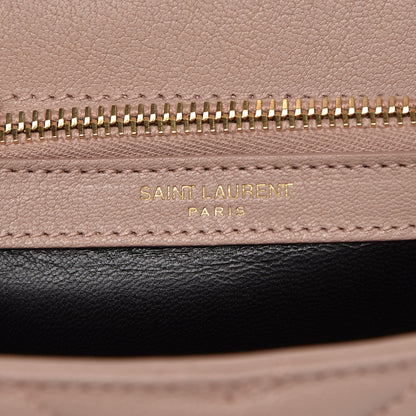 Saint Laurent Sheepskin Matelasse Chevron Monogram Medium College Bag Fard 6 of 8