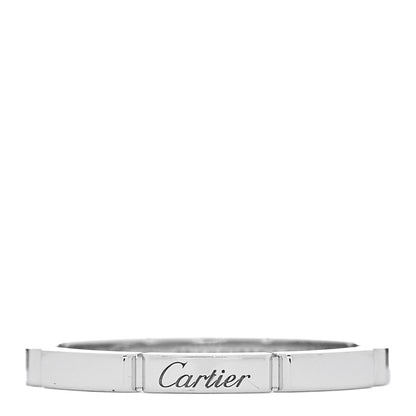 Cartier 18K White Gold Maillon Panthere Wedding Band Ring 63 10.25 1 of 5