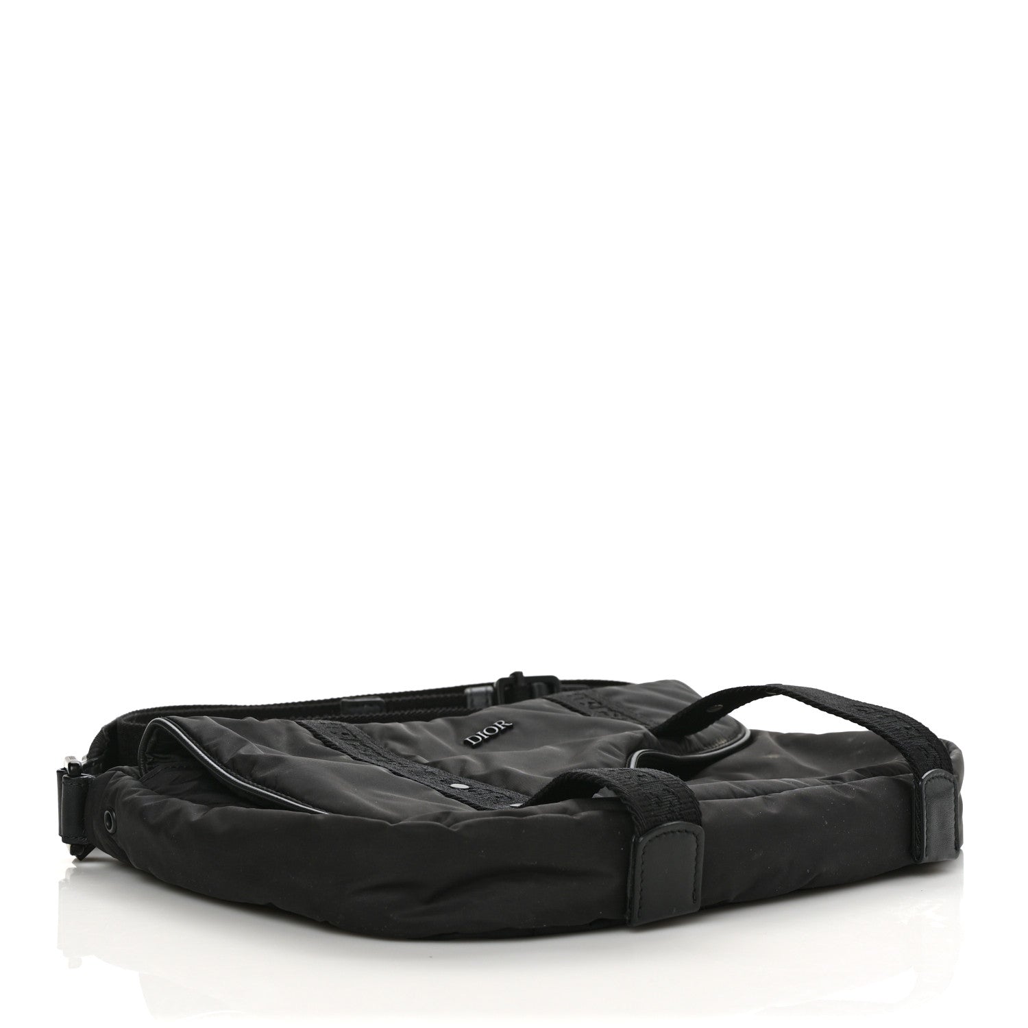 Christian Dior HOMME Nylon Saddle Messenger Bag Black 3 of 11
