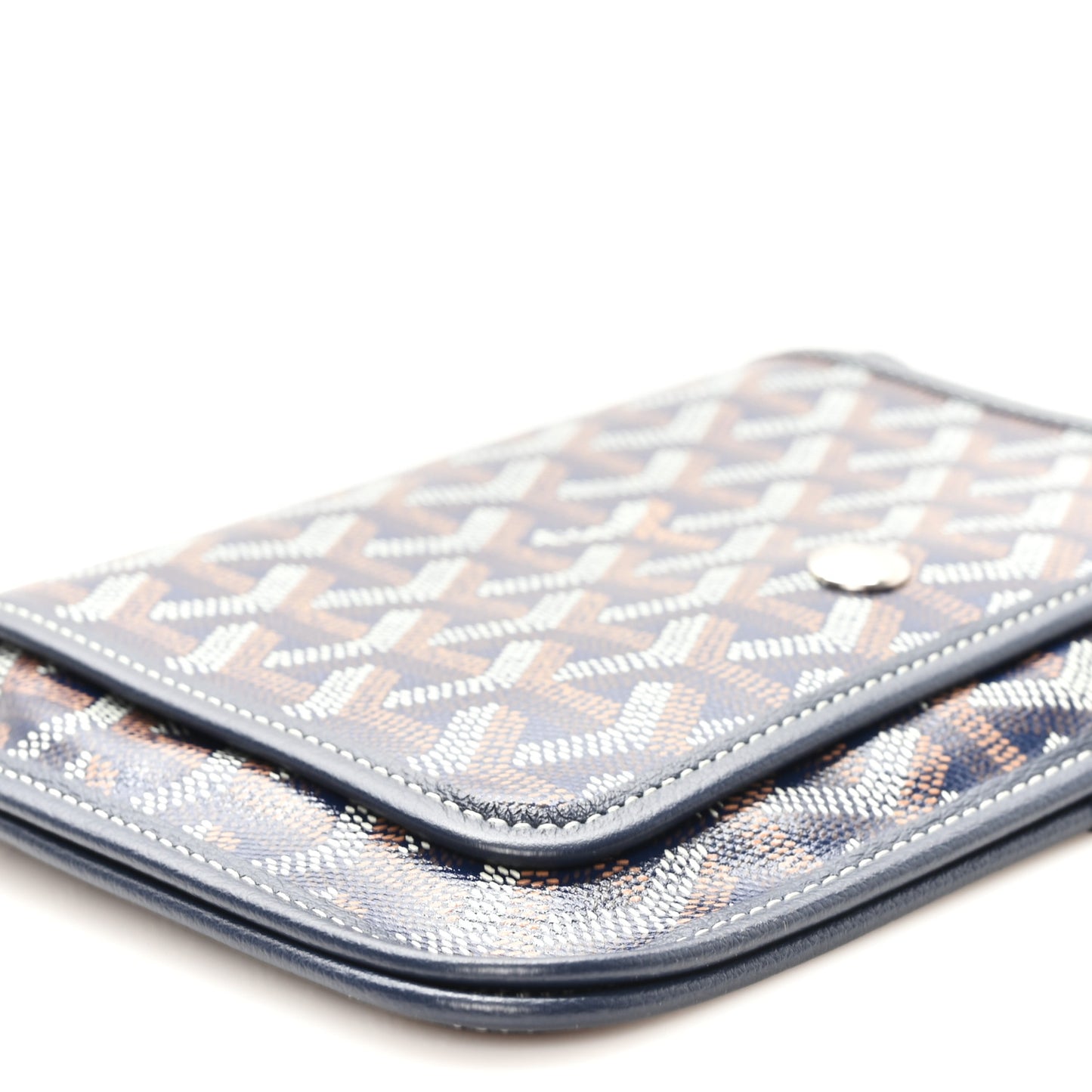 Goyardine Plumet Wallet Clutch Navy