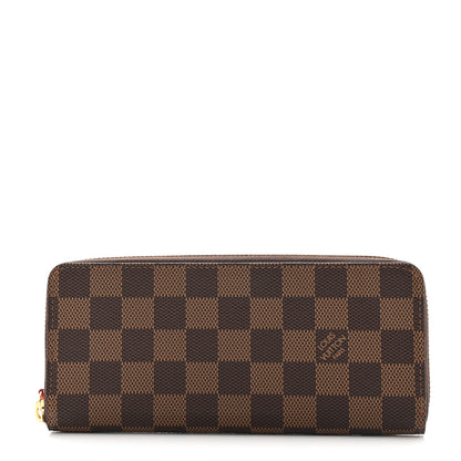 Louis Vuitton Damier Ebene Clemence Wallet Cherry 1 of 8