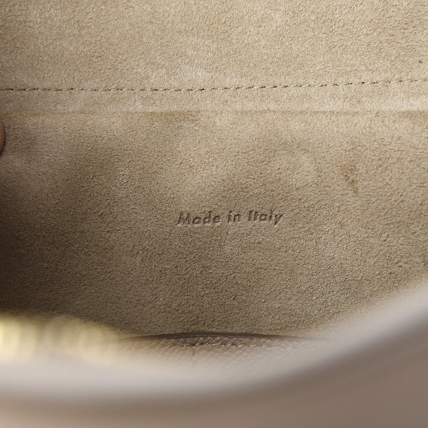 Grained Calfskin Mini Belt Bag Light Taupe
