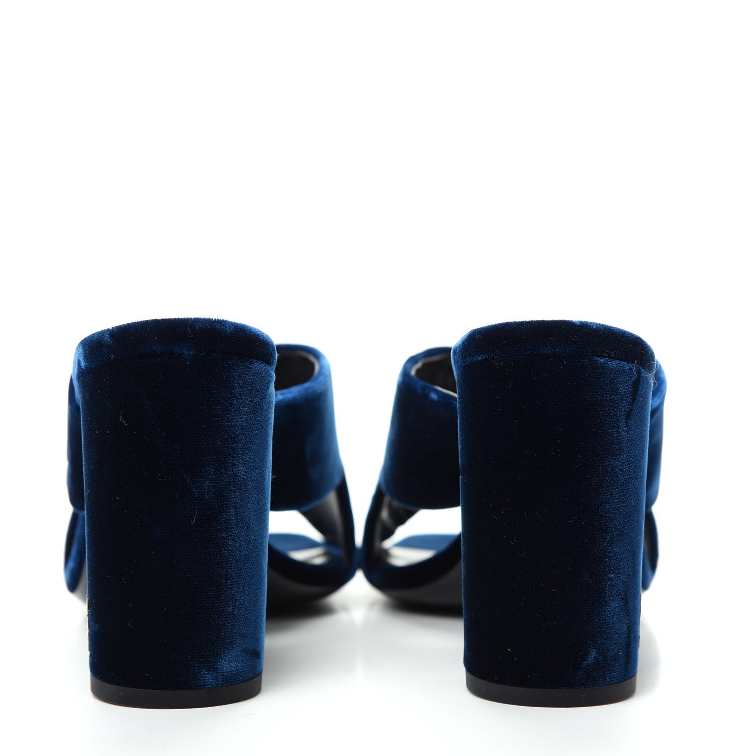 Saint Laurent Velvet LouLou 95 Mules 38 Bluette 7 of 10