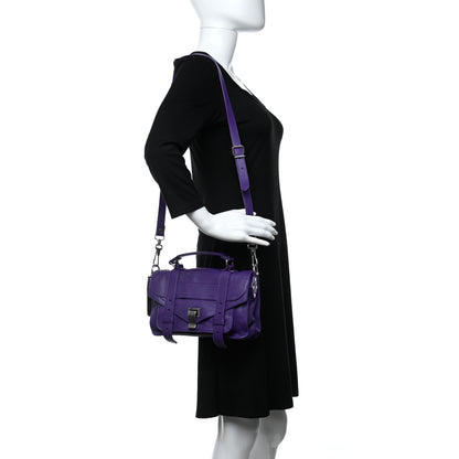 Proenza Schouler Lambskin Tiny PS1 Satchel Amethyst 2 of 9