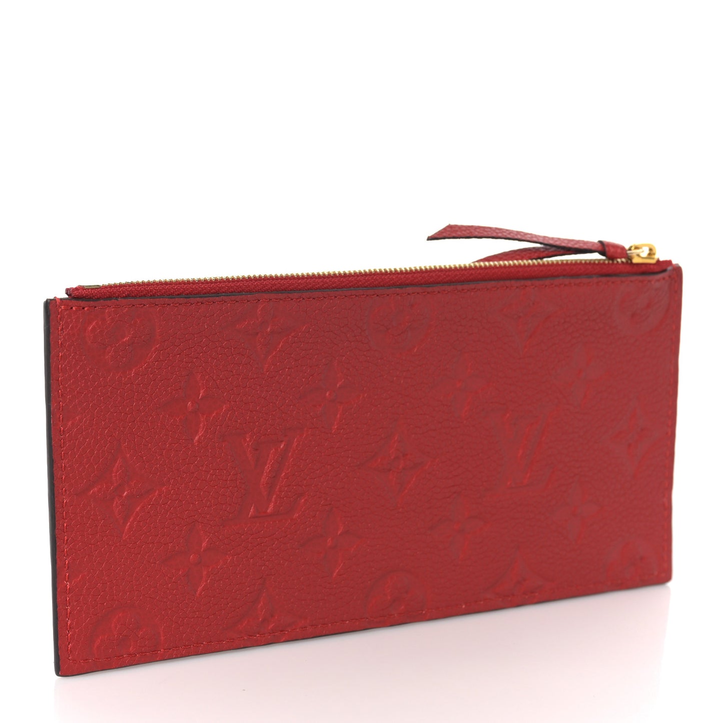 Empreinte Felicie Chain Wallet Zippered Insert Scarlet