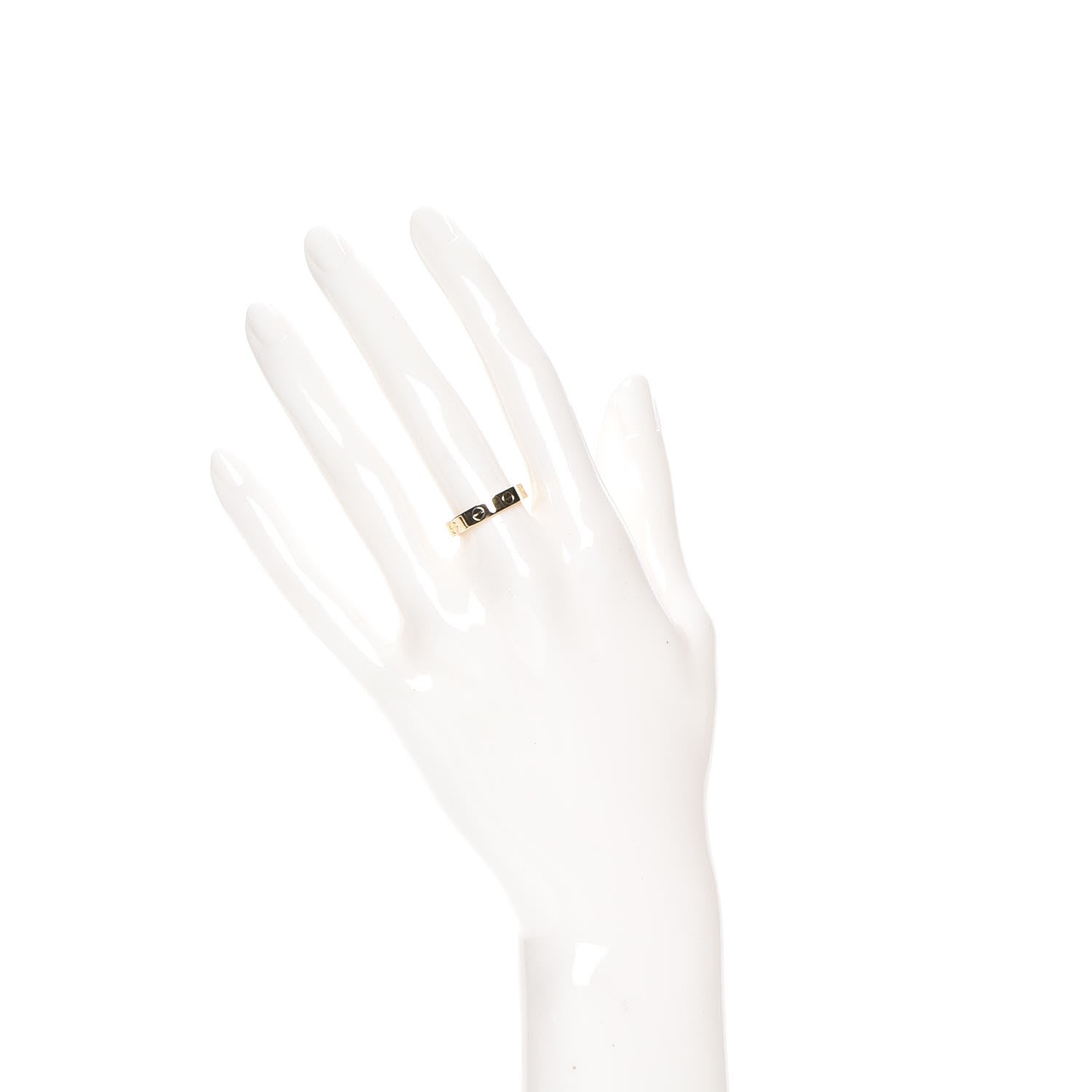 Cartier 18K Yellow Gold 3.5mm LOVE Wedding Band Ring 53 6.25 2 of 5